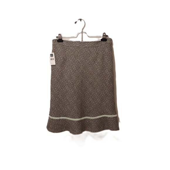 Vintage NWT GAP Tweed Wool Plaid Skirt, Size 4, Trumpet Style - Picture 2 of 6